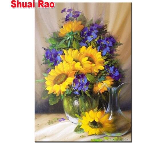 Diamond embroidery paitning flower 3d picture of rhinestone mosaic diamond paint kits for home decor