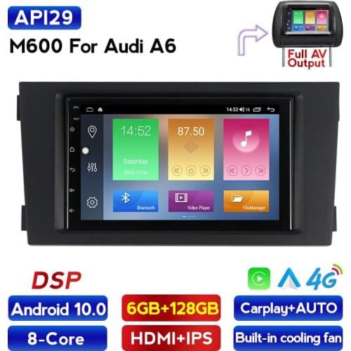 MEKEDE dsp carplay autoradio For Audi A6 C5 1997 - 2004 S6 2 1999 - 2004 RS6 1 2002 - 2006 4g lte car radio audio wifi 2 din