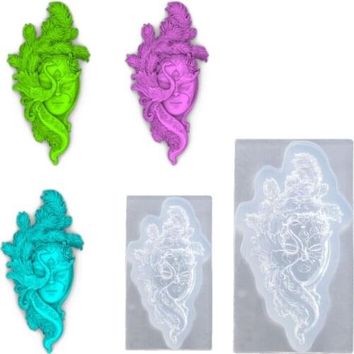 Fairy Goddess Dancer Mold Dancing Girl Charm Pendant Silicone Resin Mold Crafts XXFB