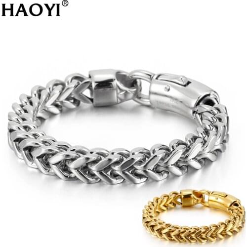 8mm Stainless Steel Bracelet Men S Gold Casual Stainless Steel Charm Bracelets Multiple Size Hand Chain Accessories Jewelry