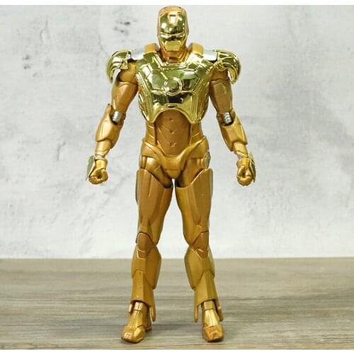 Marvel Iron Man 3 Mark XXI MK 21 Midas Armor MK 43 Action Figure Collectible Model Toy