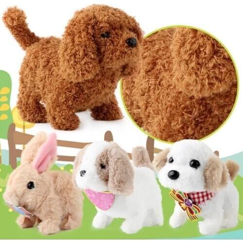 Electric Plush Simulation Puppy Pets Doll Cute Smart Robot Dog Interactive Toy
