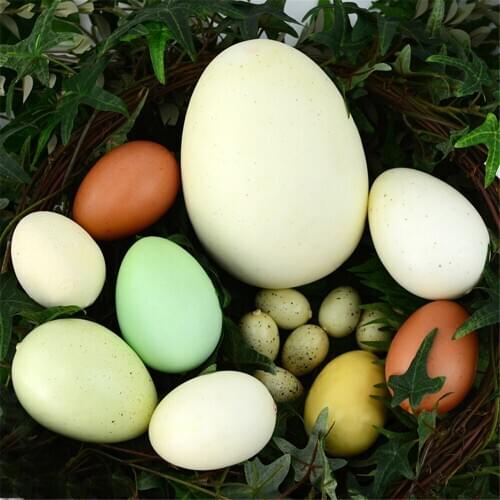 Hotel restaurant eating victualing house decor simulation fake dinosaur ostrich goose duck chicken quail pigeon eggs model toys
