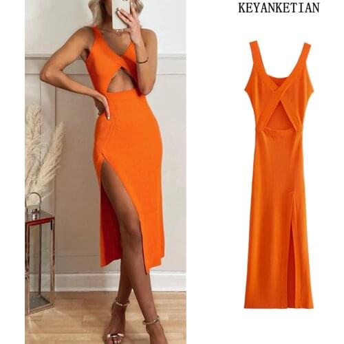 Модные трикотажные платья KEYANKETIAN China At AliExpress