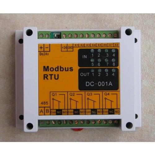 8 Input 4 Output IO Switching Module 485 IO Module Modbus RTU Standard Protocol