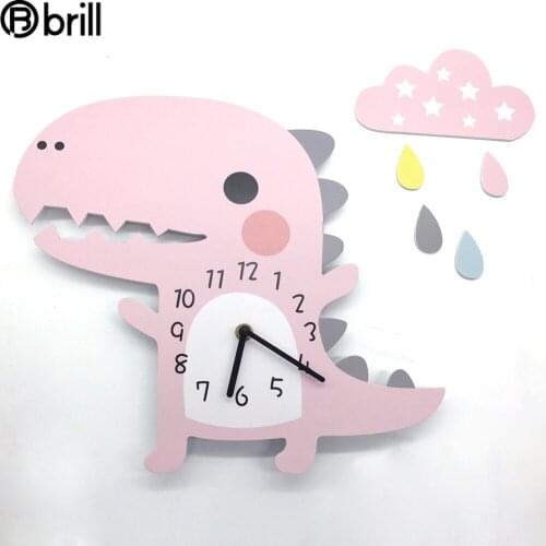 Cartoon Cute Wall Clock Crown Silent Kids Wall Clock Living Room Bedroom Modern Kids Wall Clock for Children Room Reloj Pared