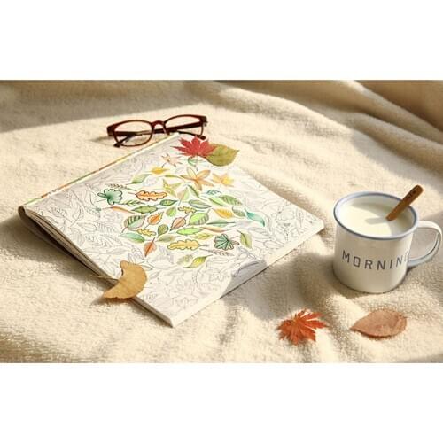 100% Brand New 24 Pages Childrens Hand Drawn Coloring Book English Edition Secret Garden Graffiti Painting Drawing Art Books