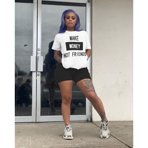 Newest Arrival Women Short-Sleeved Top Yoga Suit Female Elastic Casual Sportswear Outfits Plus Size