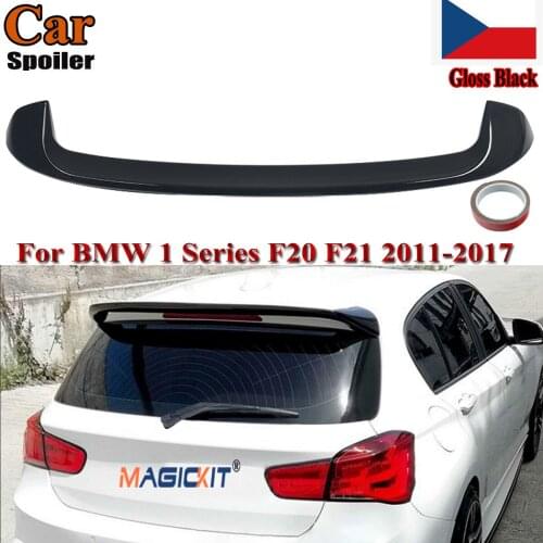 MagicKit Details about REAR ROOF SPOILER FOR BMW 1 SERIES F20 F21 2012-2018 GLOSS BLACK
