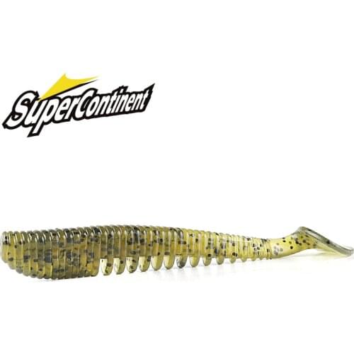 Supercontinent Fishing Lures 5cm 8cm 9.5cm 11cm Artificial Baits Wobblers Soft Lures Shad Carp Silicone Fishing Baits