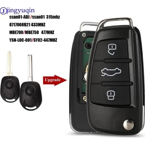 Jingyuqin 315mhz/433mhz Car Key Control Remote For Ssangyong Actyon SUV Kyron