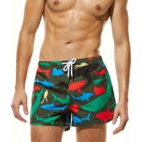 SEOBEAN Beach Shorts Mens Board Shorts Brand Men Swim Short Swimwear Boardshorts Surf Short Bermuda Sea Suit Beachwear No Liner