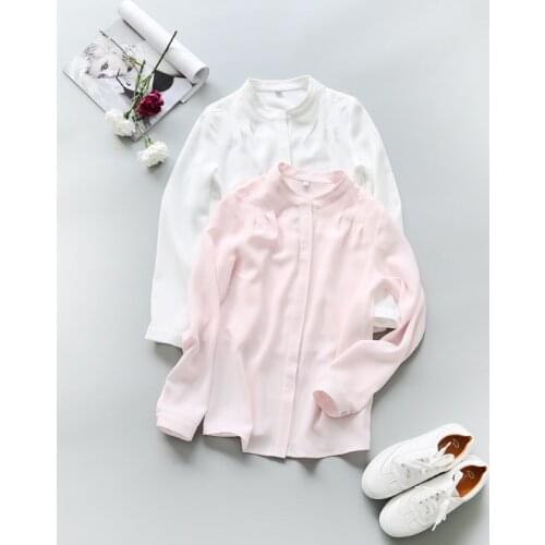 蒙跃 Stand-up Collar Blouses