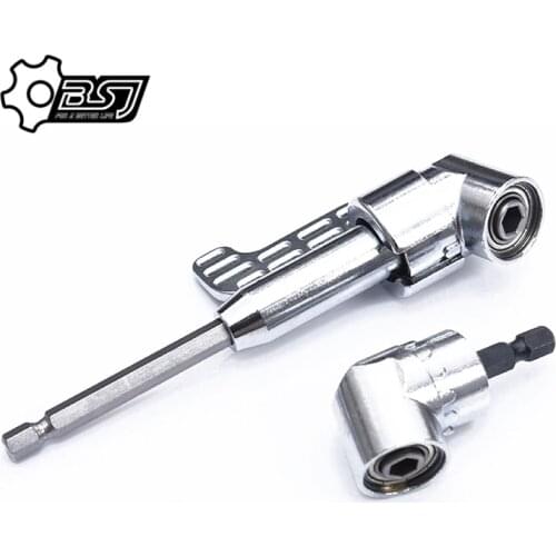 1pc Right Angle Drill 105 Degree Right Angle Driver Angle Extension Power Screwdriver Drill Attachment 1/4inch Hex Bit Drill Bit