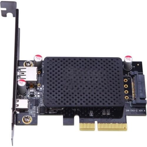 USB3.1-A+C Expansion Card PCI-E 10G Adapter Card Desktop Type-A+C Interface Card Adapter