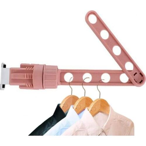 Clothes Hanger Multifunctional Solid Color Plastic 8 Holes Clip Drying Rack Daily Used Drying Racks