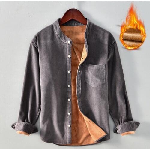 XIDIUDIU Mens Corduroy Shirts