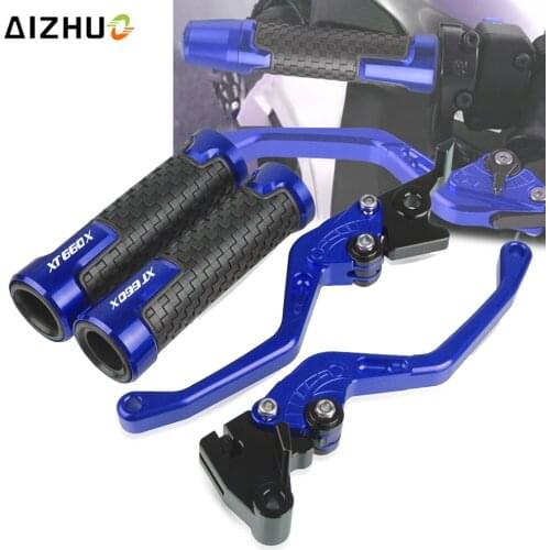 XT660X FOR YAMAHA XT660R/X 2004-2016 2008 2012 2014 15 Motorcycle Accessories CNC Aluminum handle Bar Grips Brake Clutch Levers