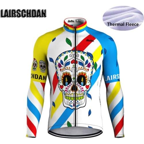 SPTGRVO 2020 Winter Jersey Cycling Retro Bicycle Clothing Thermal Fleece Cycling Jersey Long Sleeve Maillot Bike Coat Sportwear