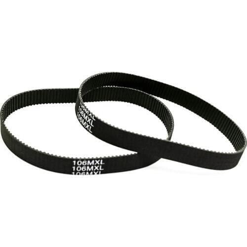 1Pcs Teeth 56-66 MXL Black Rubber Closed Loop Timing Belt 45MXL to 53MXL Width 6mm/10mm For CNC Machine/Step Motor