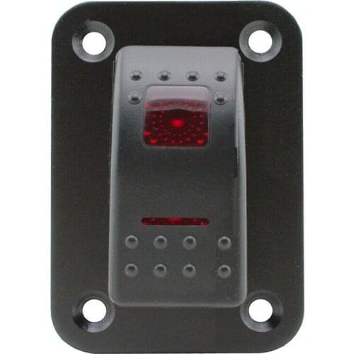 1 way Rocker Switch Panel Car MARINE ROCKER SWITCH PANEL DC 12V 24V Toggle SWITCH 5 Pins ON-OFF Switch Boat Caravan Marine
