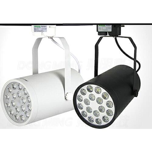 Free Shipping 1pcs 1800LM High Power White/Black Ce&RoHS 18w LED track light Warm white/white Store Decorate LED Rail Light