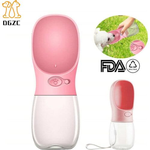 Portable Dog Water Bottle Pet Water Dispenser Food Grade Leak Proof Dog Cat Travel Drink Bottle Bowl Outdoor Drinking Cup