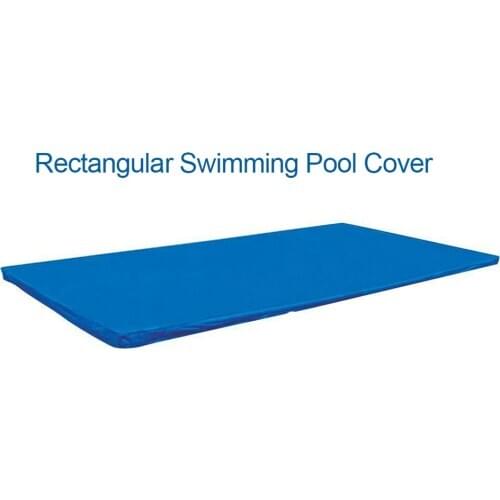 Swimming Pool Cover PE Rectangular Round Waterproof Dust Pool Cover Ground Swimming Pool Accessories Water Sports Kids Swim Pool