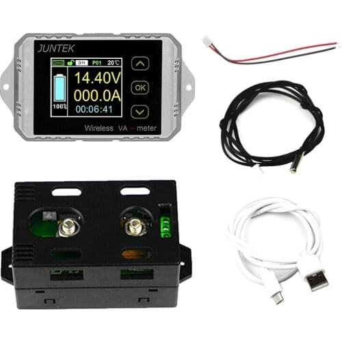 DC 400V 300A Wireless Bi-directional Voltmeter Ammeter Capacity Volt Power Meter