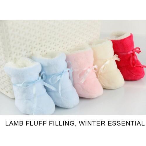 Children Socks Cashmere +Coral fleece Newborn Shoes Soft Indoor Floor Socks Winter Baby Foot Cover Keep warm Footwear 0-3 Months