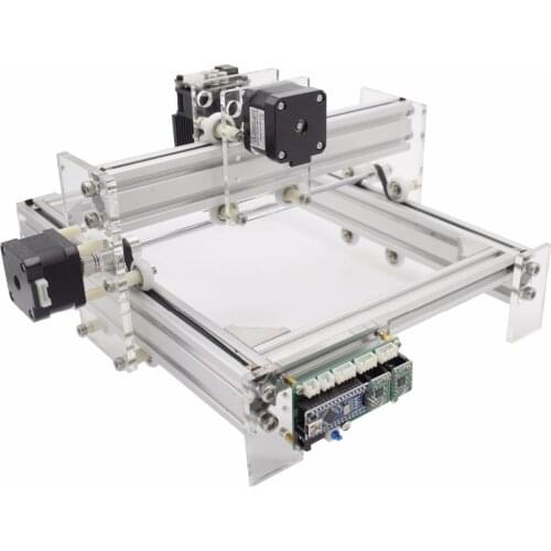 DIY 3040 desktop grade two-axis laser engraving machine marking machine cutting plotter power 500mw