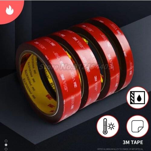 3M VHB Heavy Duty Mounting Double Sided Tape Adhesive Acrylic Foam High Quality Waterproof Reusable for Car Office Decor Home