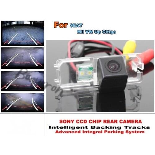 For SEAT Mii / Volkswagen Up / Skoda Citigo Intelligent Car Parking Camera Dynamic Tragectory Rear View Camera CCD Night Vision