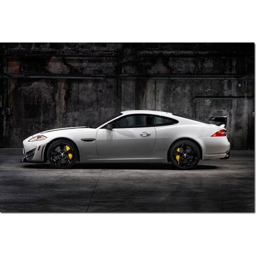 Jaguar XKR S GT Supercar Poster Wall Art Canvas Cloth Fabric Print Painting Wall Picture for Living Room