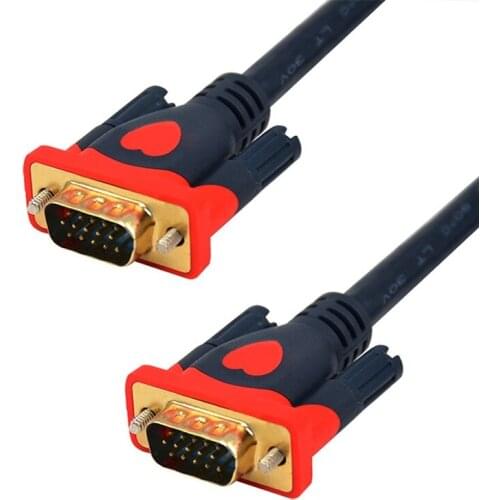 1080P VGA Cable Male VGA to VGA Male Video Cable for PC Computer Projector HDTV Monitor Display HDTV VGA Cable 1M 3M 5M