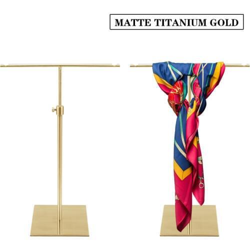 Linliangmuyu ADJUSTABLE HEIGHT METAL SCARVES OR TIE DISPLAY RACK STAND HOLDER SJ07