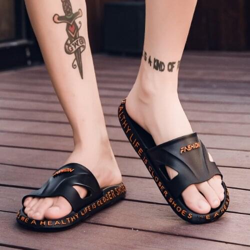 Men Summer Slides Fashion Thick Bottom Breathable Slippers