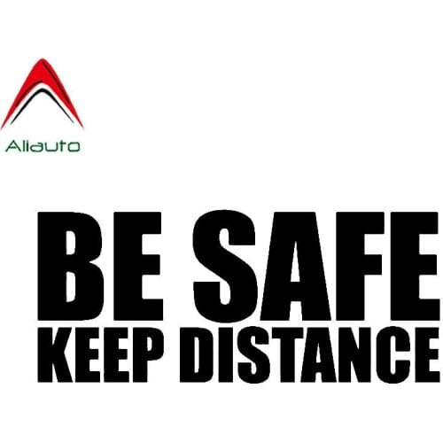 Aliauto Fashion Letters Car Sticker Be Safe Keep Distance Vinyl Personality Reflective Decoration Decal Accessories,16cm*7cm
