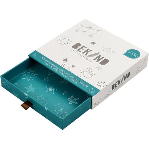 Custom Logo Print Luxury rigid small pull out slide paper Packaging drawer gift box