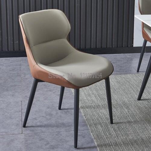 Modern minimalist home dining chair Nordic light luxury desk chair Italian hotel restaurant dressing table dining table chair
