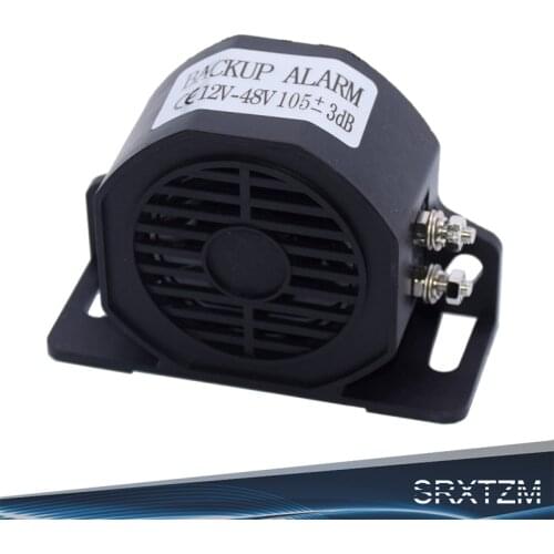 SRXTZM New Waterproof DC12-48V 105 dB Car Motorcycle Vehicle Reversing Horn Speakers Back-up Alarm Clear And Sensitive 1pcs
