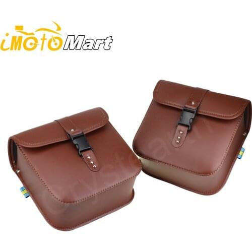 Motorcycle Saddlebags Storage Tool Luggage Bags Universal Saddle Bags For Harley Cafe Racer Honda Yamaha SUZUKI Kawasaki KTM