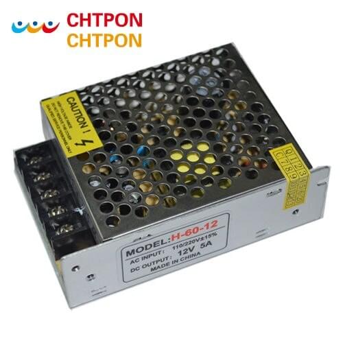 Led strip lights 12V 5A 60w Switching led Power Supply Lighting Transformers led driver for 3528 5050 5730 RGB LED strips