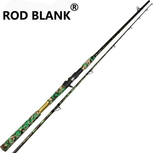 Rod Blank Camouflage Two Sections Carbon Fiber 2.4m-2.28m Lure Fishing Rod Casting Rod NO.9