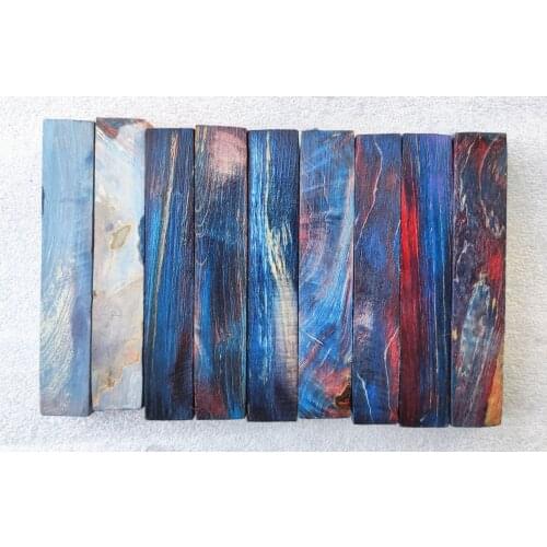 19x19x120mm MTL Maple tiger line wavy stabilized wood Pen blank