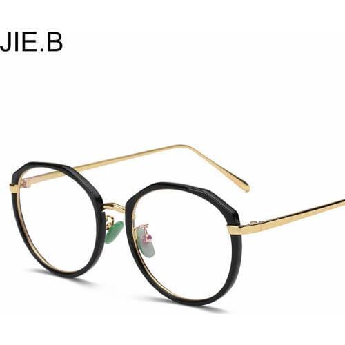 JIE.B New Oculos De Grau Ultra Light Eyeglasses Frames For Women Retro Myopia Glasses Frame Classic Womens Optical Frames