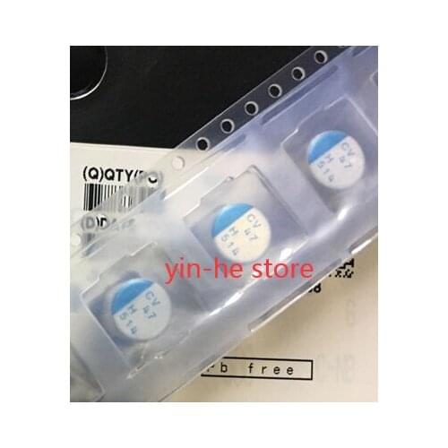 10PCS PCV1H470MCL7GS 50V47UF 8*10 Nikon SMD Solid Capacitor 47UF 50V