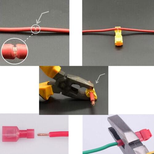 120pcs Quick Splice Lock Wire Connectors Terminals Crimp Electrical