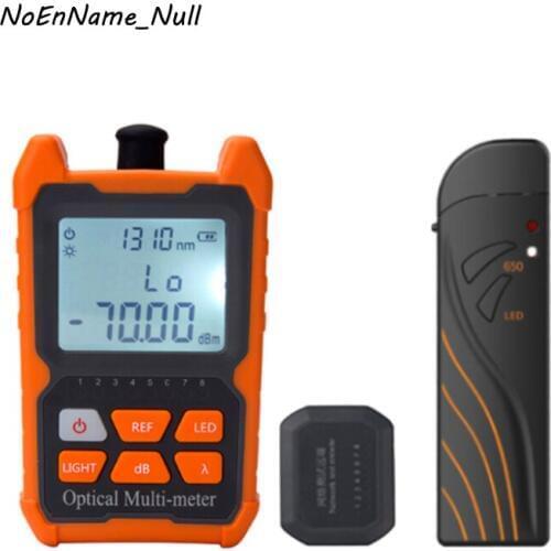 2 in1 Optical Power Meter 8 Wavelengths with RJ45 Network cable tester ,5km Deep light Visual Fault Locator Fiber optic test pen