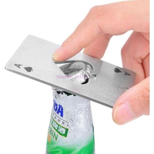 200pcs Multitool poker multifunction pocket card bottle A credit beer opener gear multi edc wallet spade multipurpose
